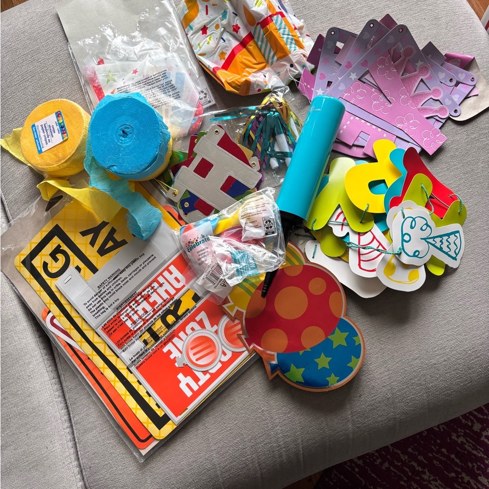 Colorful Birthday Party Supplies Set